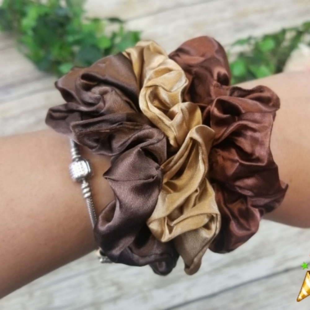 Brandy Melville Photo + 3pcs Silky Satin Scrunchie - Picture 2 of 5